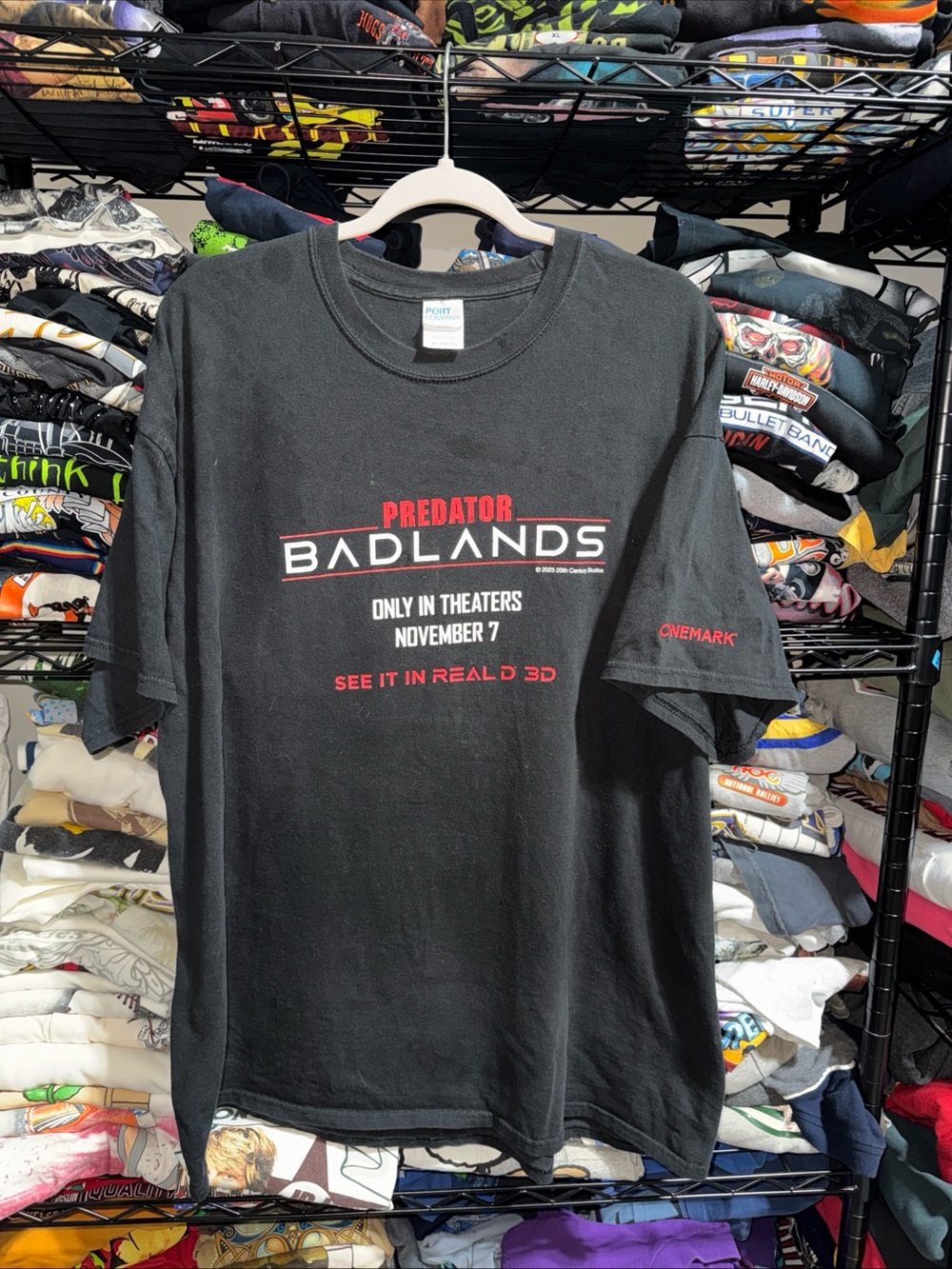 2025 Cinemark Predator Badlands 3D Movie Promo Shirt Size XXL
